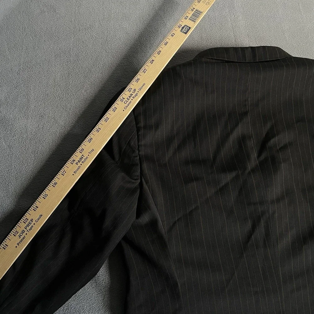 Vintage Burberry Brown Wool Long Sleeve Single-Breasted Mens Blazer Size 44 L